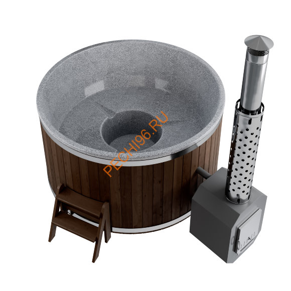 Купель Polarspa ECOLINE LIGHT 195 HOT термососна темная