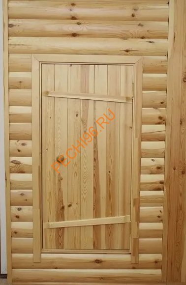 Дверь входная для бани 1800х700х35, сосна