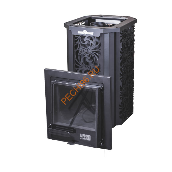 Печь банная Сталь-Мастер HARD 16М 2025 Хохлома Панорама