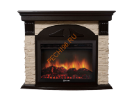 Электрокамин Electrolux EFP/P-2520LS с порталом Firelight Torre 25S, слоновая кость, венге