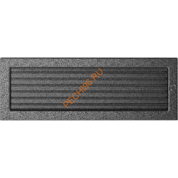 Вентиляционная решетка Kratki 49CSX 170х490 мм черная/серебро