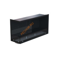 Биокамин угловой 1000х500х300 мм, стекло тонированное, стемалит