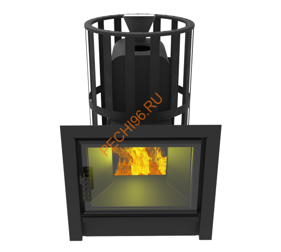 Печь банная Берёзка Воевода-Флагман 15 ЗК, сетка