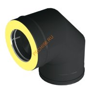 Отвод ВУЛКАН VBR 90° D150/250 мм, нерж 0.5, черный Отвод ВУЛКАН VBR 90° D150/250 мм, нерж 0.5, черный