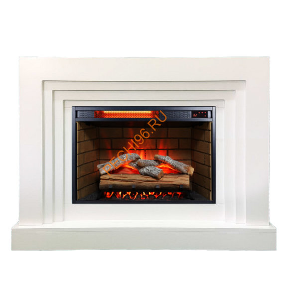 Электрокамин InterFlame Сильвер с очагом FOTON 26 LED FX QZ