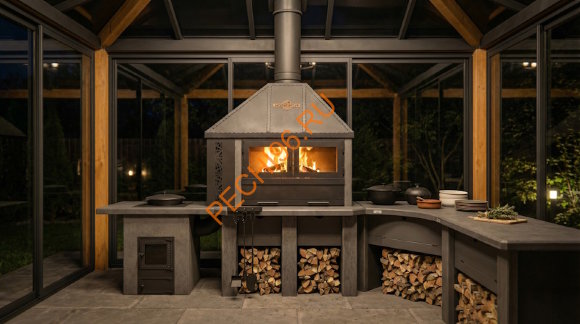 Печь под казан Князь Графит