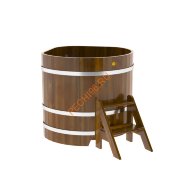 Купель для бани BentWood угловая из морёной лиственницы Рустик, 1,03х1,03 м Купель для бани BentWood угловая из морёной лиственницы Рустик, 1,03х1,03 м