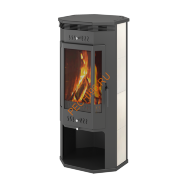 Печь-Камин ASTON, 11 кВт, пристенно-угловой, керамика Печь-Камин ASTON, 11 кВт, пристенно-угловой, керамика