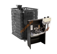 Чугунная банная печь BLACK STOVE Verona 18, ЗК, газовая