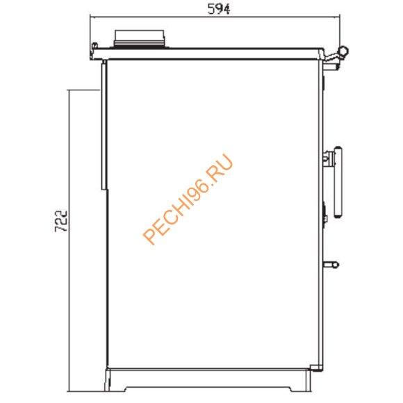 Чугунная печь-плита PLAMEN 850 GLAS кремовая Чугунная печь-плита PLAMEN 850 GLAS кремовая
