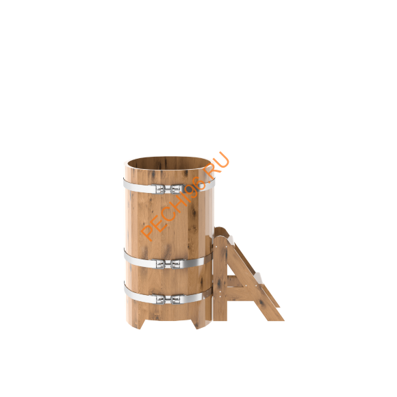 Купель для бани BentWood овальная из дуба Рустик, 0,59х1,06 м