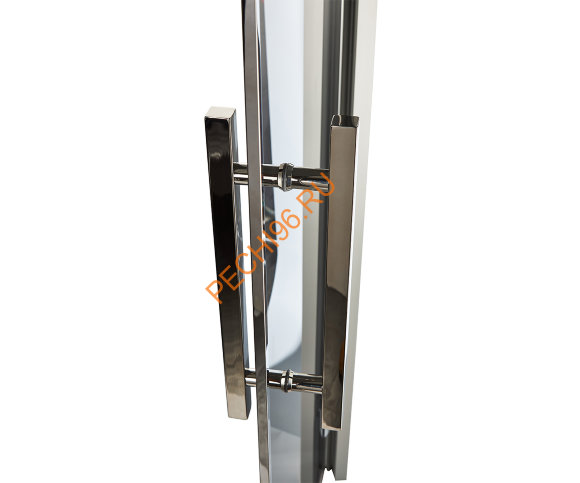 Дверь стеклянная Grandis GS 8х20-MG-Н-Si коробка алюминий Silver