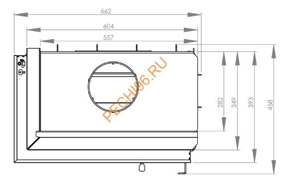 Каминная топка Hitze STMA59X43L/R