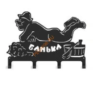 Вешалка Везувий Банька 2 L-380, 4 крючка
