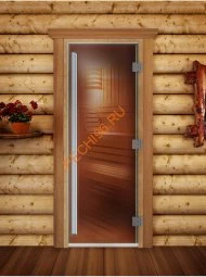 Дверь стеклянная DoorWood «Престиж» PRO, 800х2000мм, бронза