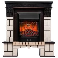 Электрокамин RealFlame Stone STD AO с очагом Majestic Lux BL RC