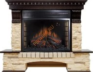 Электрокамин Royal Flame Pierre Luxe угловой темный дуб/сланец с очагом Dioramic 28 LED FX