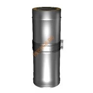 Сэндвич-труба телескопическая ВУЛКАН V50R, L=260-380 мм, нержавейка AISI 321/304, d 150/250 мм