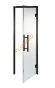 Дверь стеклянная Grandis GS 7х21-M1-H-Bl коробка алюминий Diamond Black