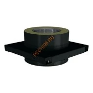 Опора ВУЛКАН VBR D120/220 мм, нерж 0.5, черная