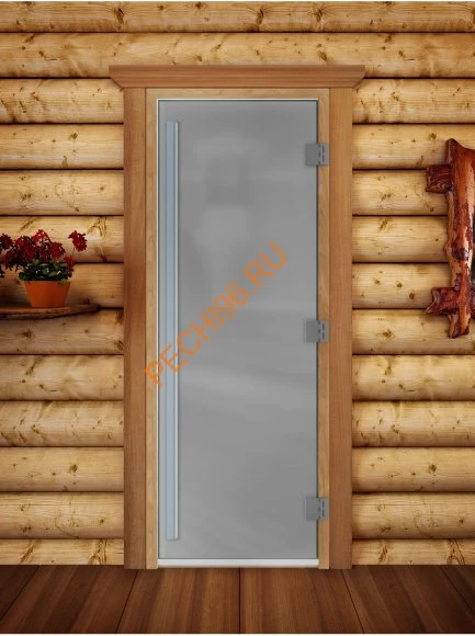 Дверь стеклянная DoorWood «Престиж», 800х2000мм, сатин