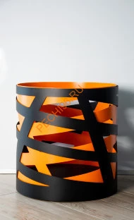 Дровница Fire&Wood Saturn, черно-оранжевая