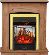 Электрокамин Royal Flame Barcelona с очагом Majestic FX M Brass