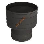 Дефлектор ВУЛКАН VBR D115/210 мм, нерж 0.5, черный
