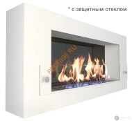 Биокамин ZeFire ORION 900 белый со стемалитом и стеклом