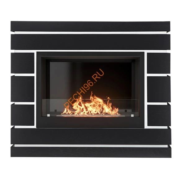 Биокамин Firelight BFP/P-2520, с порталом Moderno 25 шпон чёрный дуб