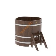 Купель для бани BentWood угловая из мореного дуба Премиум, 1,03х1,03 м