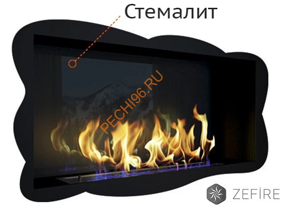 Стемалит для биокамина ZeFire STANDART 1100 торцевой