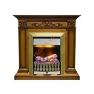 Электрокамин Dimplex Verona с очагом Danville Antique Brass FB2 античный дуб