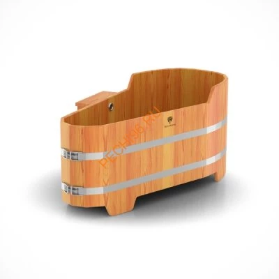 Купель для бани BentWood угловая из дуба Премиум, 1,03х1,03 м