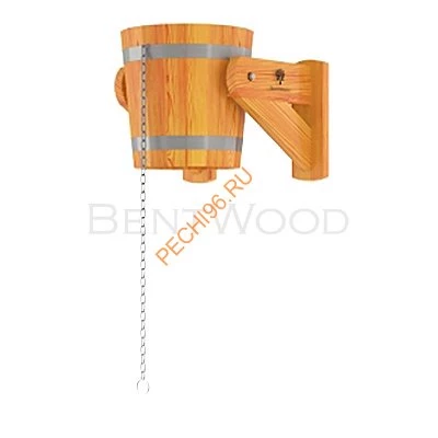 Купель для бани BentWood угловая из дуба Премиум, 1,03х1,03 м