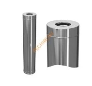 Сэндвич труба 1м Титан KraftBerg, d 180/260 321/430-0,5/0,5мм
