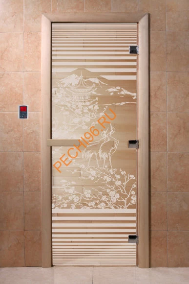 Дверь стеклянная DoorWood «Япония прозрачная», 1700х700 мм
