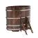 Купель для бани BentWood овальная из морёной лиственницы Премиум, 1,08х1,75 м