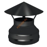 Оголовок Везувий BLACK (AISI 430/0,5мм) d 120/200 мм