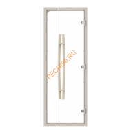 Дверь стеклянная Sawo «прозрачная» 741-4SCА-1 7/19, коробка осина, с порогом Дверь стеклянная Sawo «прозрачная» 741-4SCА-1 7/19, коробка осина, с порогом