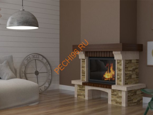 Каминная облицовка Прага 700 угловая 90°