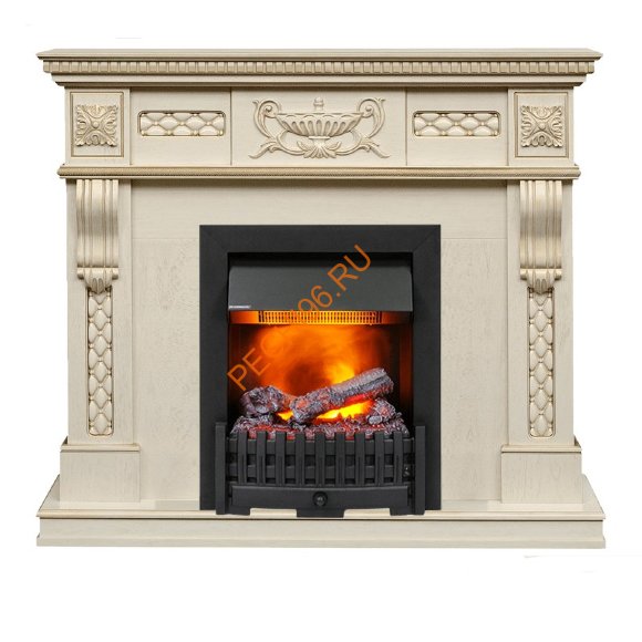 Электрокамин Dimplex Corsica с очагом Danville Black FB2 слоновая кость