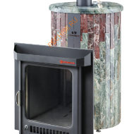 Печь банная Ферингер Малютка ПФ Жадеит+Россо Леванте