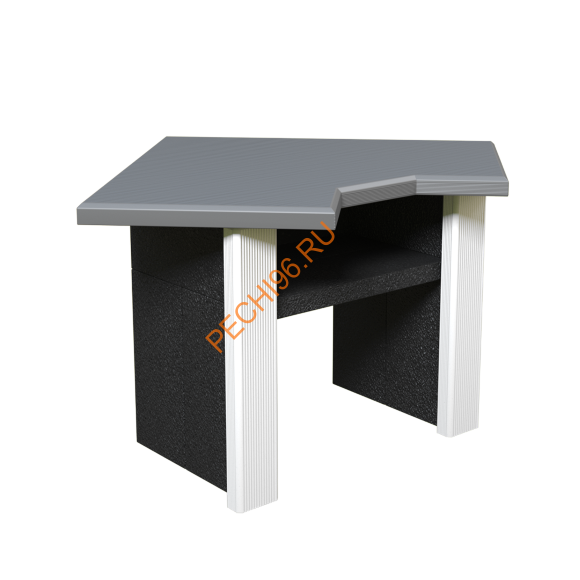 Стол Барбекю центр угловой белый Стол Барбекю центр угловой белый