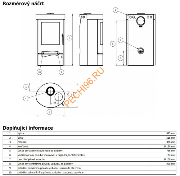 Печь-камин ABX Tulsa 5 Печь-камин ABX Tulsa 5