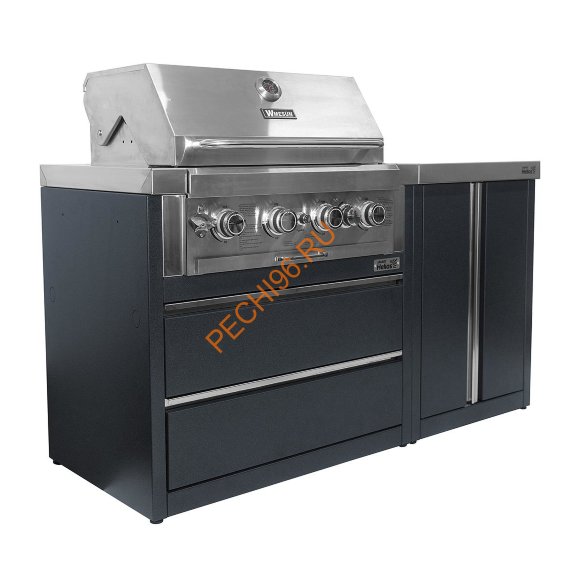 Модуль уличной кухни SMART-900 Шкаф c газовым грилем (HS-KU03-SHG900) Helios
