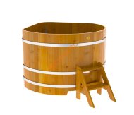 Купель для бани BentWood угловая из лиственницы Рустик, 1,37х1,37 м Купель для бани BentWood угловая из лиственницы Рустик, 1,37х1,37 м