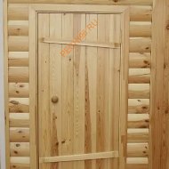 Дверь входная для бани 1600х800х35, сосна
