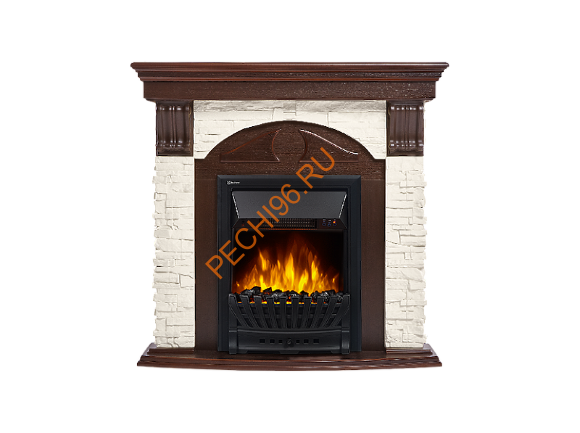 Электрокамин Electrolux Classic EFP/P-1020LS с порталом Firelight Torre Classic, камень белый, темный дуб Электрокамин Electrolux Classic EFP/P-1020LS с порталом Firelight Torre Classic, камень белый, темный дуб