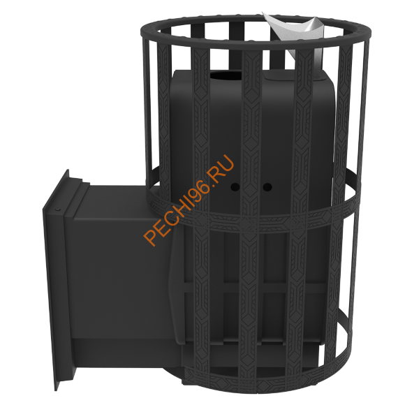 Печь-камин банная Берёзка Воевода 15 Д-2 ЗК, сетка